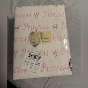 Princess flannel Themed full Sheet Set